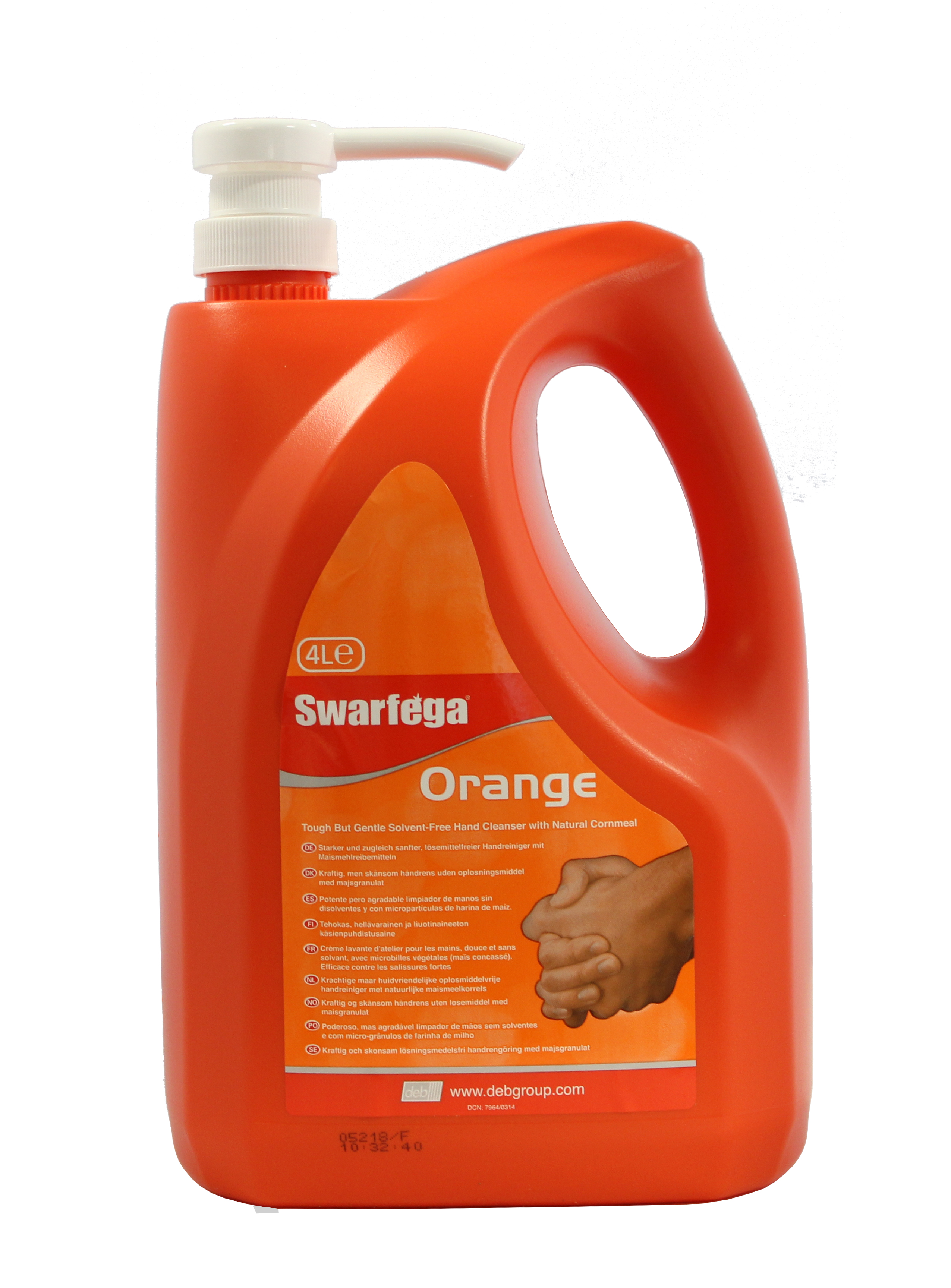 SCJ Professional Orange Swarfega® Orange Hand Cleaner Solvent Free - 4L Pump Bottle