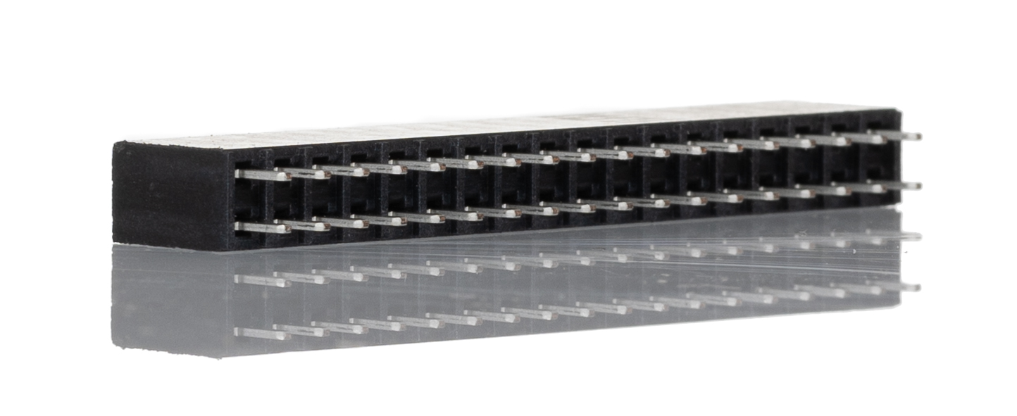 Samtec SSW Series Straight Through Hole Mount PCB Socket, 36-Contact, 2-Row, 2.54mm Pitch, Solder Termination