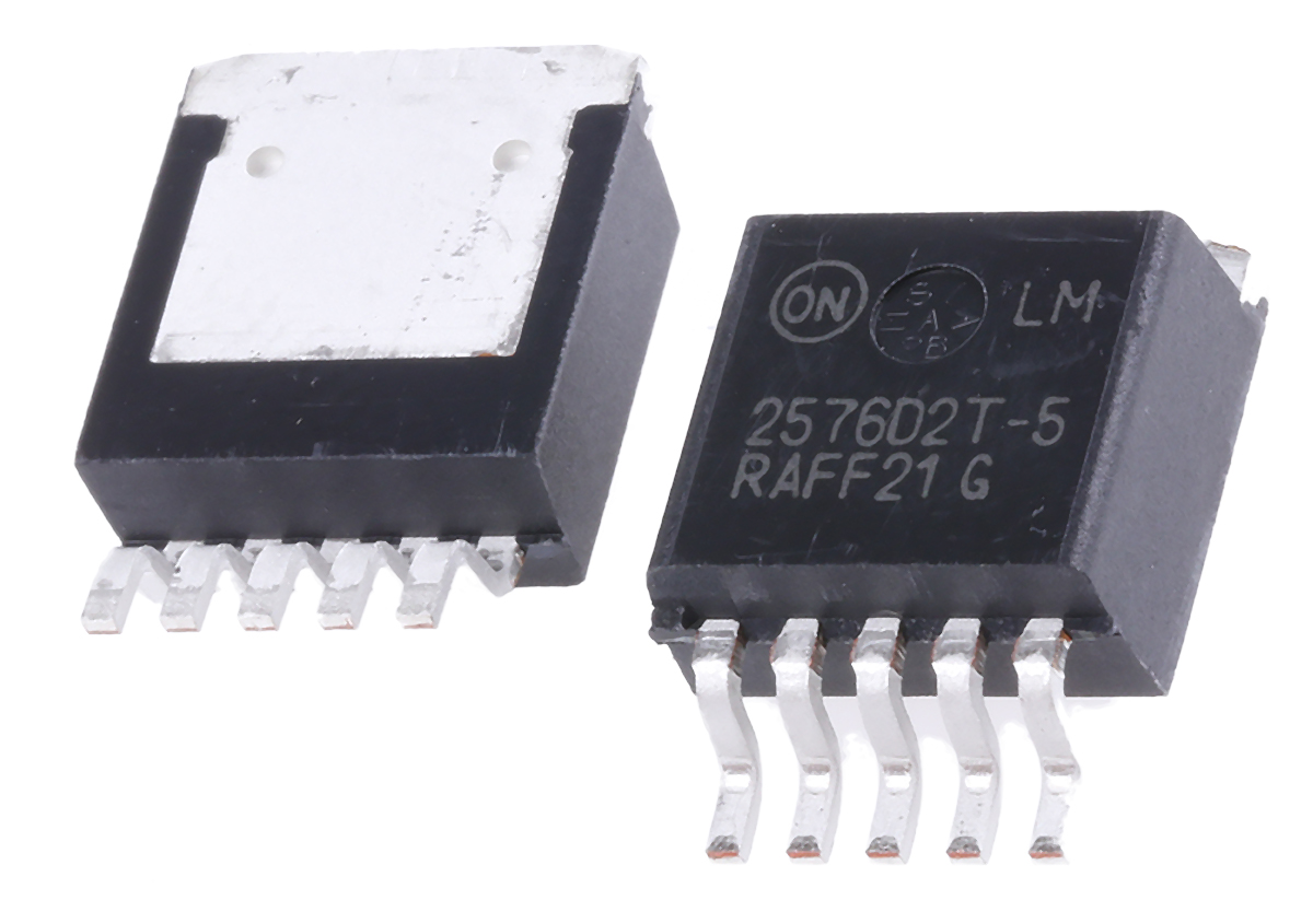 onsemi, LM2576D2T-005G Step-Down Switching Regulator, 1-Channel 3A Adjustable 5-Pin, D2PAK