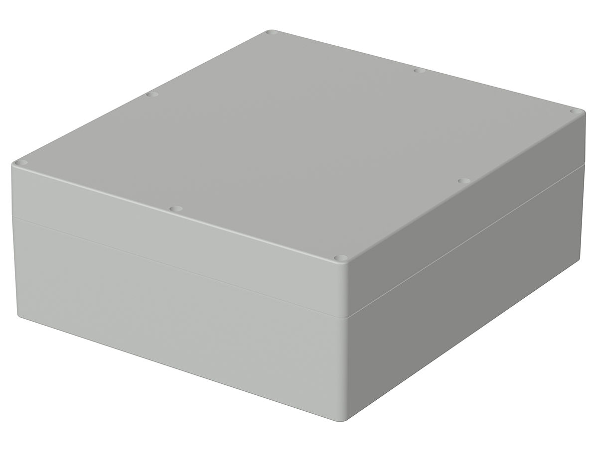 Bopla Euromas Series Light Grey ABS Enclosure, IP66, Light Grey Lid, 400 x 360 x 150mm