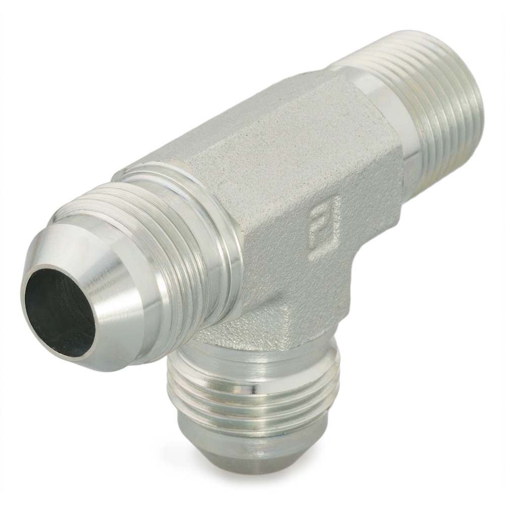Parker Tee Male 37° JIC Flare to Male NPT/NPTF, 16 RTX-S
