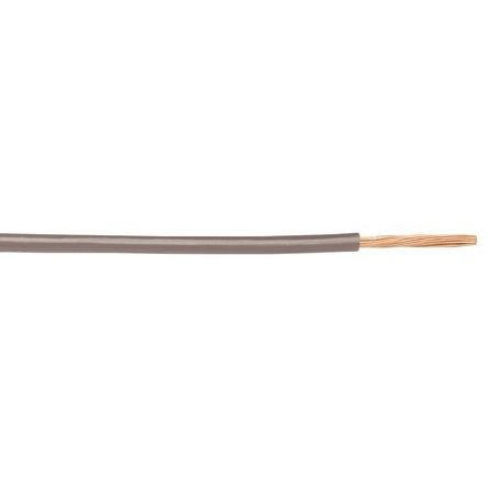 Alpha Wire Hook-up Wire PVC Series Grey 2.1 mm² Hook Up Wire, 14 AWG, 41/0.25 mm, 30m, PVC Insulation, 1559 SL005