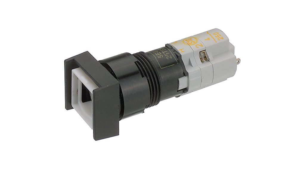 RAFI LUMOTAST 75 Series Illuminated Illuminated Push Button Switch, Latching, Through Hole, 16.2mm Cutout, 1 NC + 1 NO,