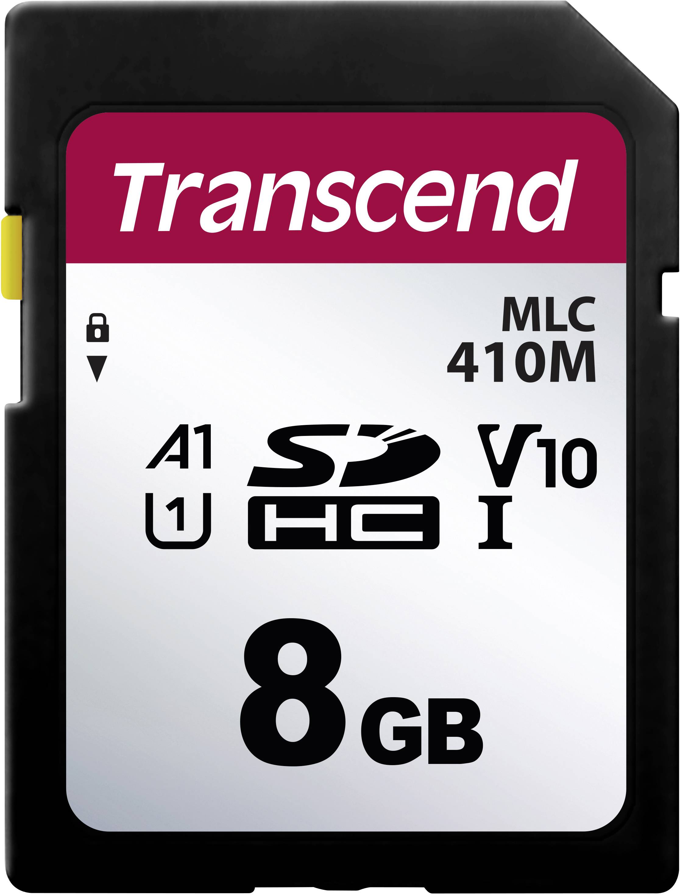 Transcend 8 GB SDHC SD Card, A1, U1, V10