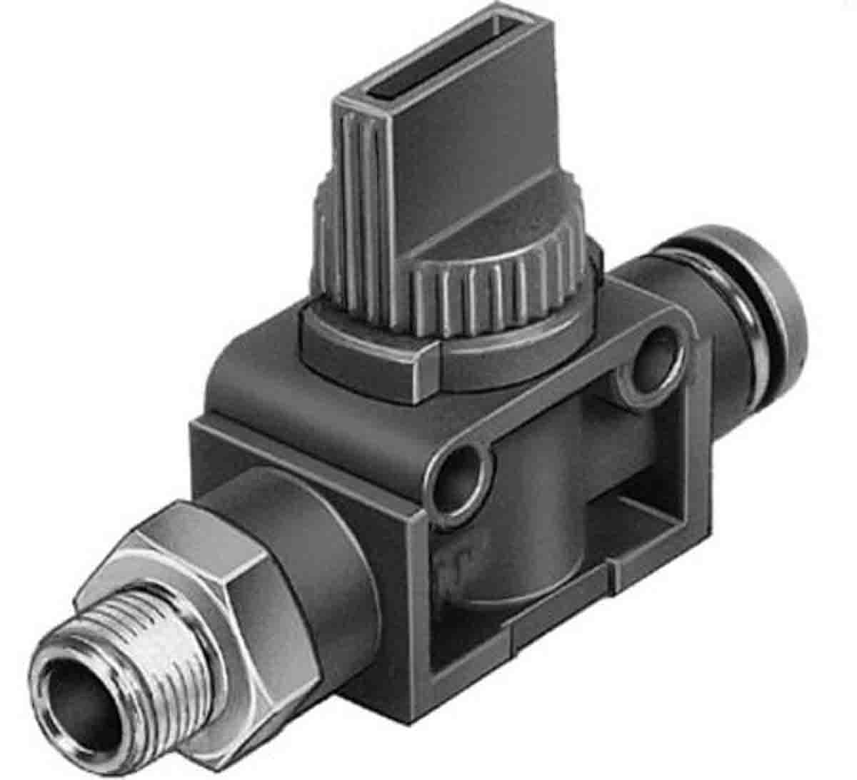 Festo 2/2 Bistable Pneumatic Manual Control Valve HE Series, 1/2, 153474