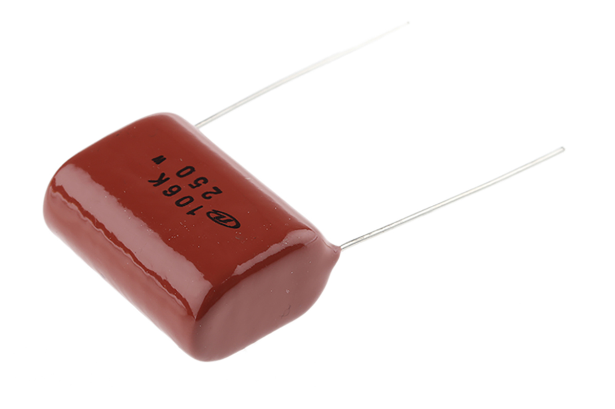 Nichicon XK Polyester Film Capacitor, 125 V ac, 250 V dc, ±10%, 10μF, Through Hole