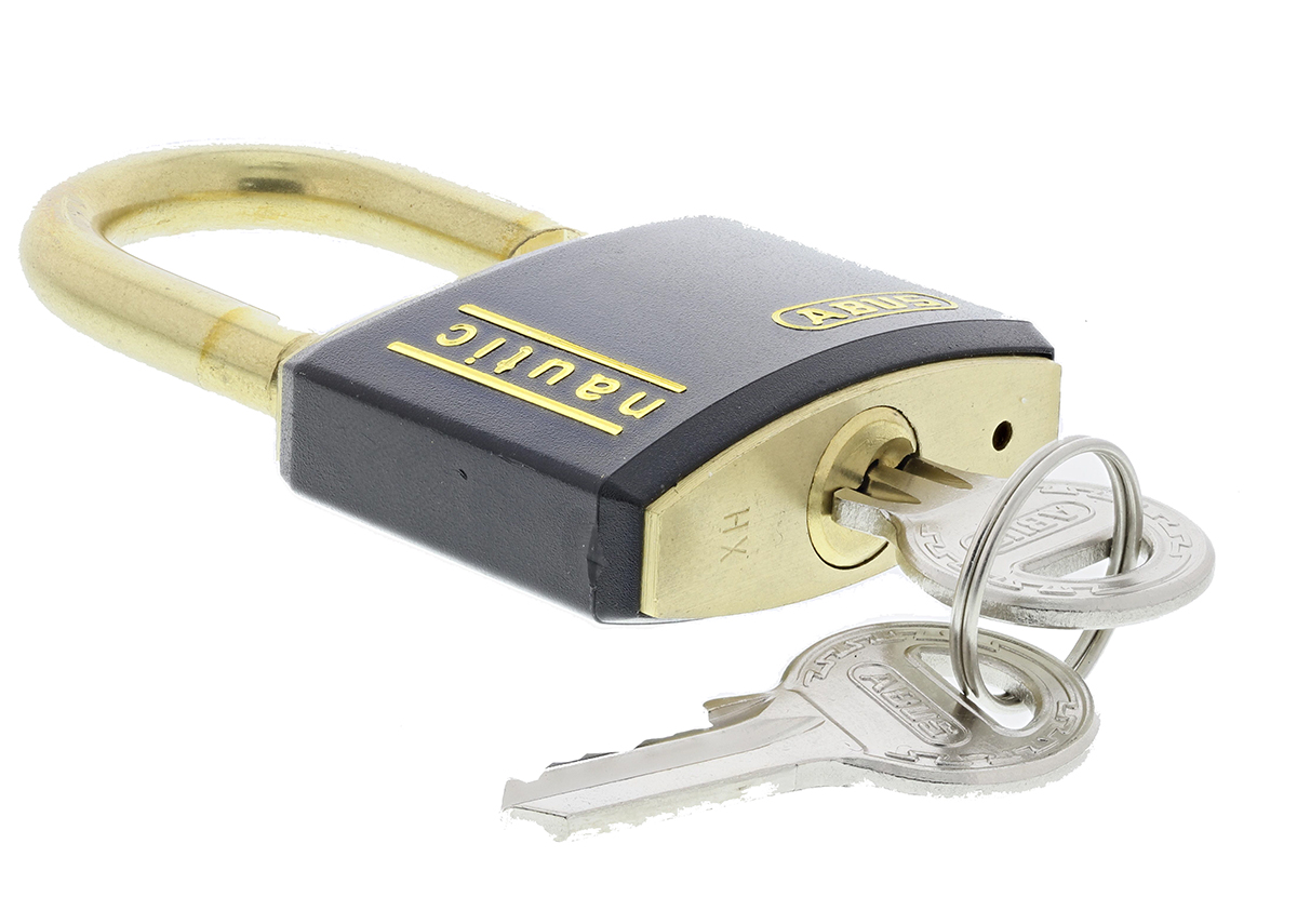 ABUS Key Weatherproof Brass Safety Padlock, 6mm Shackle, 40mm Body