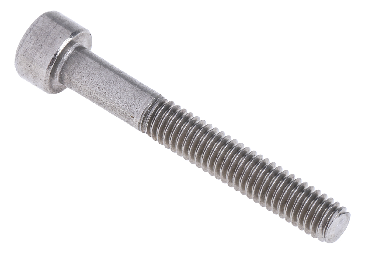 RS PRO Stainless Steel Hex Socket Cap Screw, DIN 912, M4 x 30mm