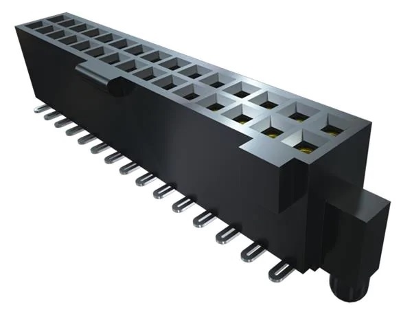 Samtec SFM Series Straight Surface Mount PCB Socket, 10-Contact, 2-Row, 1.27mm Pitch, Solder Termination
