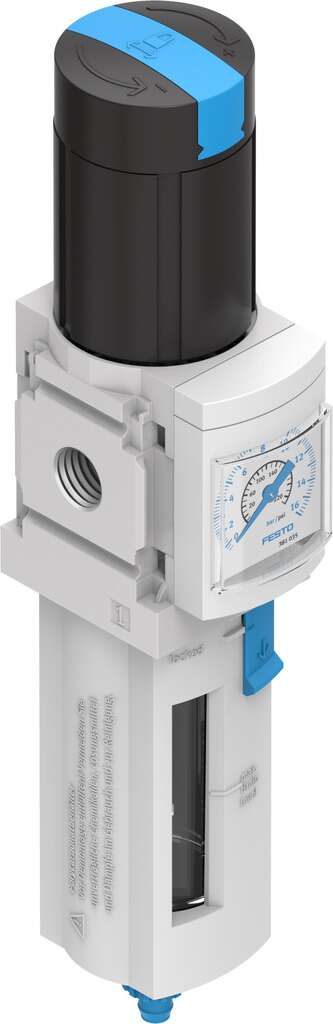 Festo MS Plastic Filter Regulator, 5μm, G 1/8, Manual, 14 bar, 529168