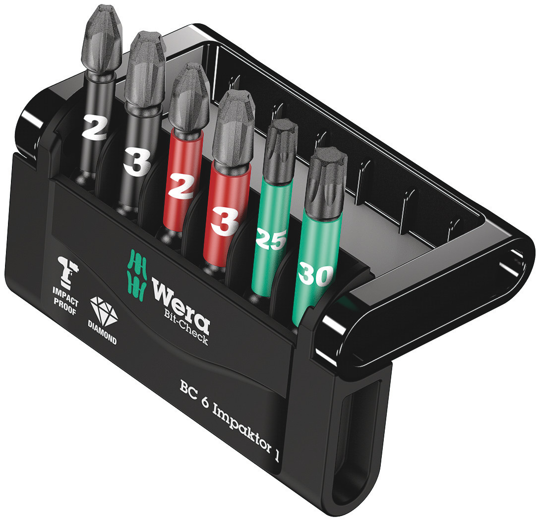 Wera Impact Bit Set 6 Pieces, Hexagon