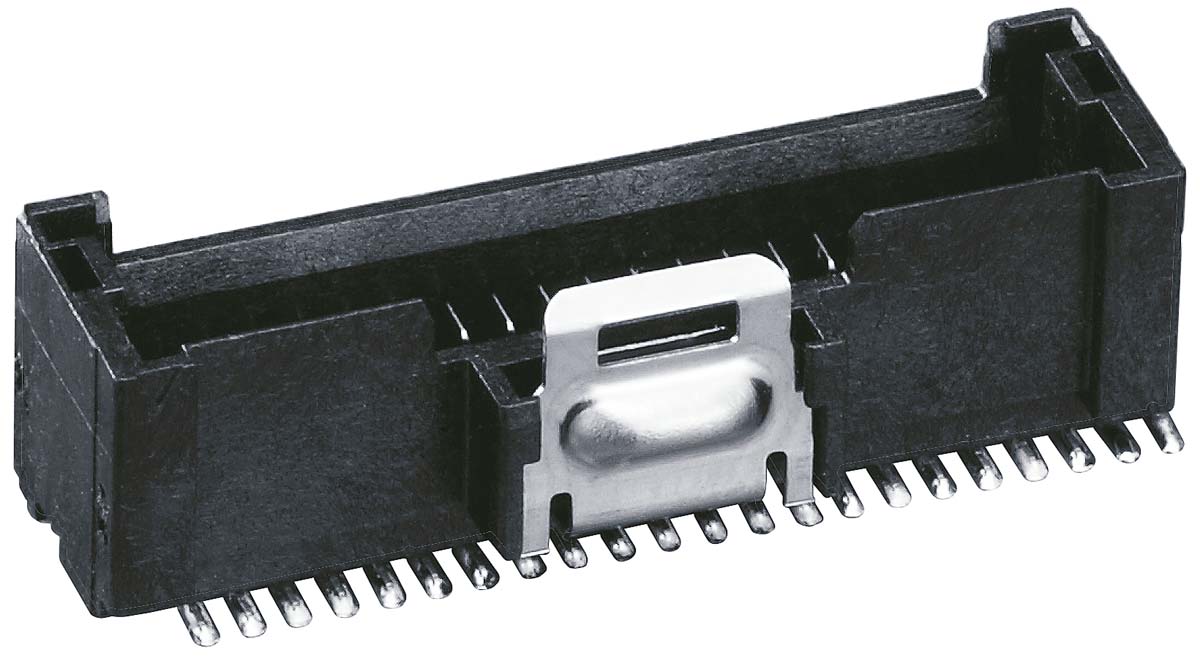 Hirose DF50 Series Straight Surface PCB Header, 50 Contact(s), 1 mm Pitch, 2 Row, Shrouded