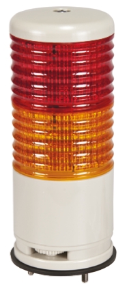 Schneider Electric Harmony XVC6 Series Red/Amber Buzzer Signal Tower, 2 Lights, 24 V ac/dc, Surface Mount