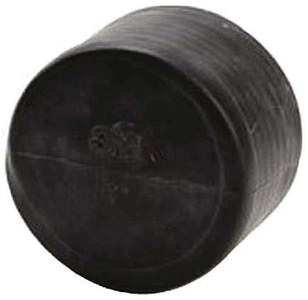 3M End Cap Black, Rubber, 30.1mm
