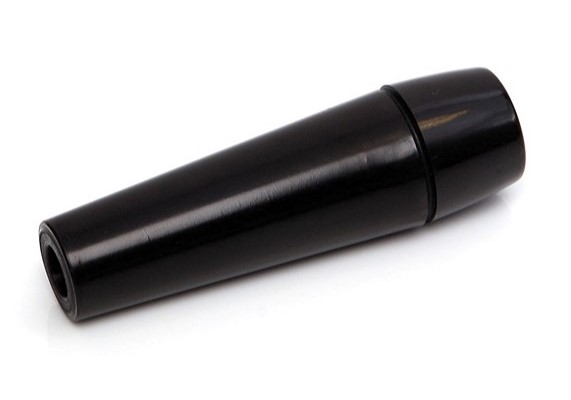 RS PRO Gloss Black Thermoplastic Cabinet Handle 18 mm Height, 40mm Length