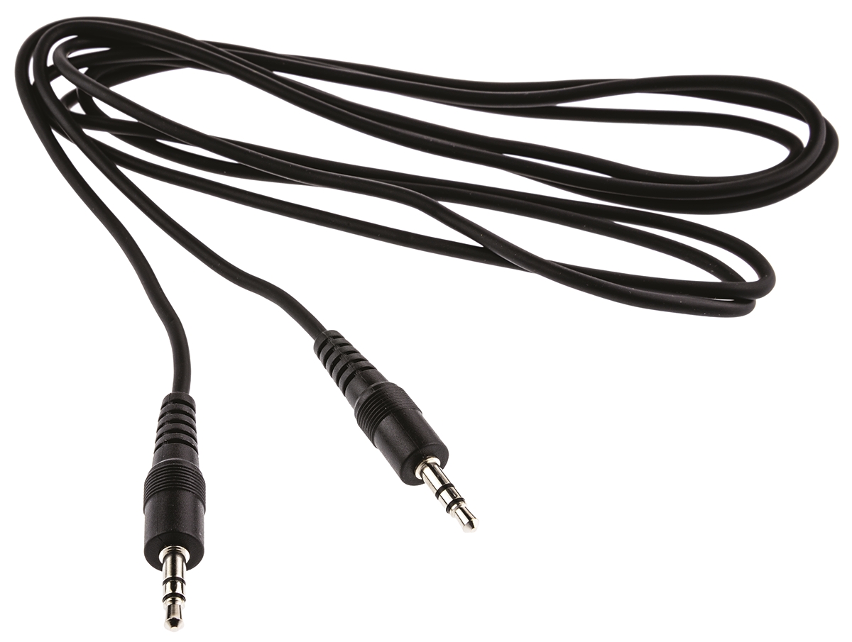 Switchcraft Male 3.5mm Stereo Jack to Male 3.5mm Stereo Jack Aux Cable, Black, 1.8m 35HR07235X