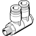Festo QSLV Series Multi-Connector Fitting, Threaded-to-Tube Connection Style, 153214