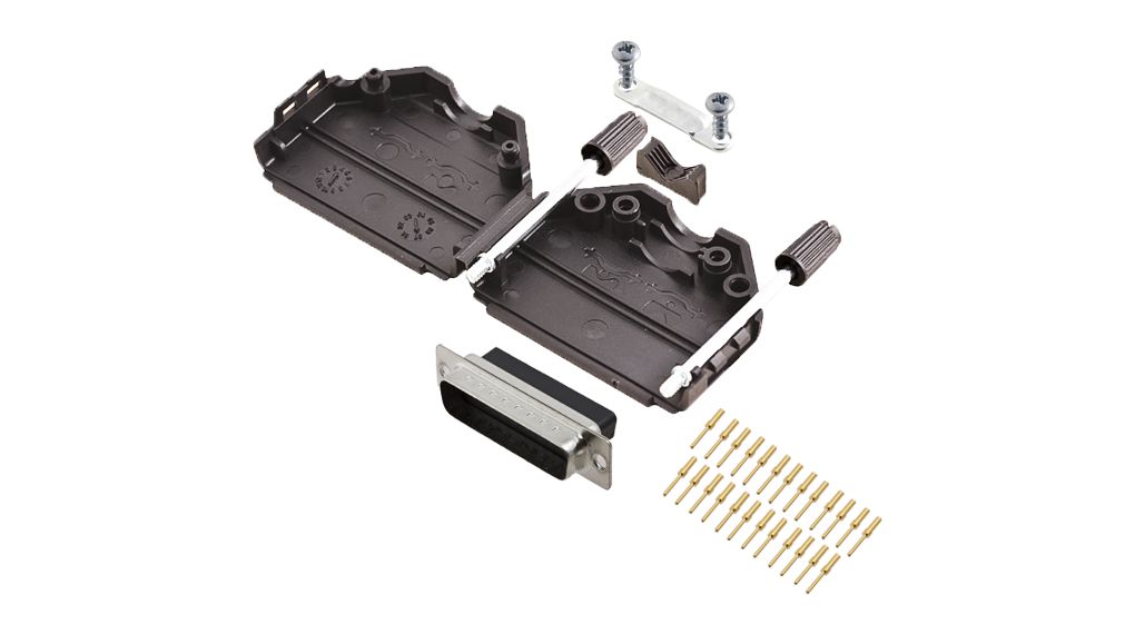 Encitech Connectors, 6355 Series D Sub Hoods For Use With For Cable