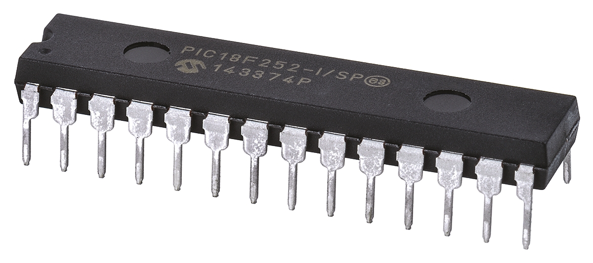 Microchip PIC18F252-I/SP, 8 bit PIC, PIC18F252 Microcontroller, 40 MHz, 32kB FLASH, 28-Pin SPDIP