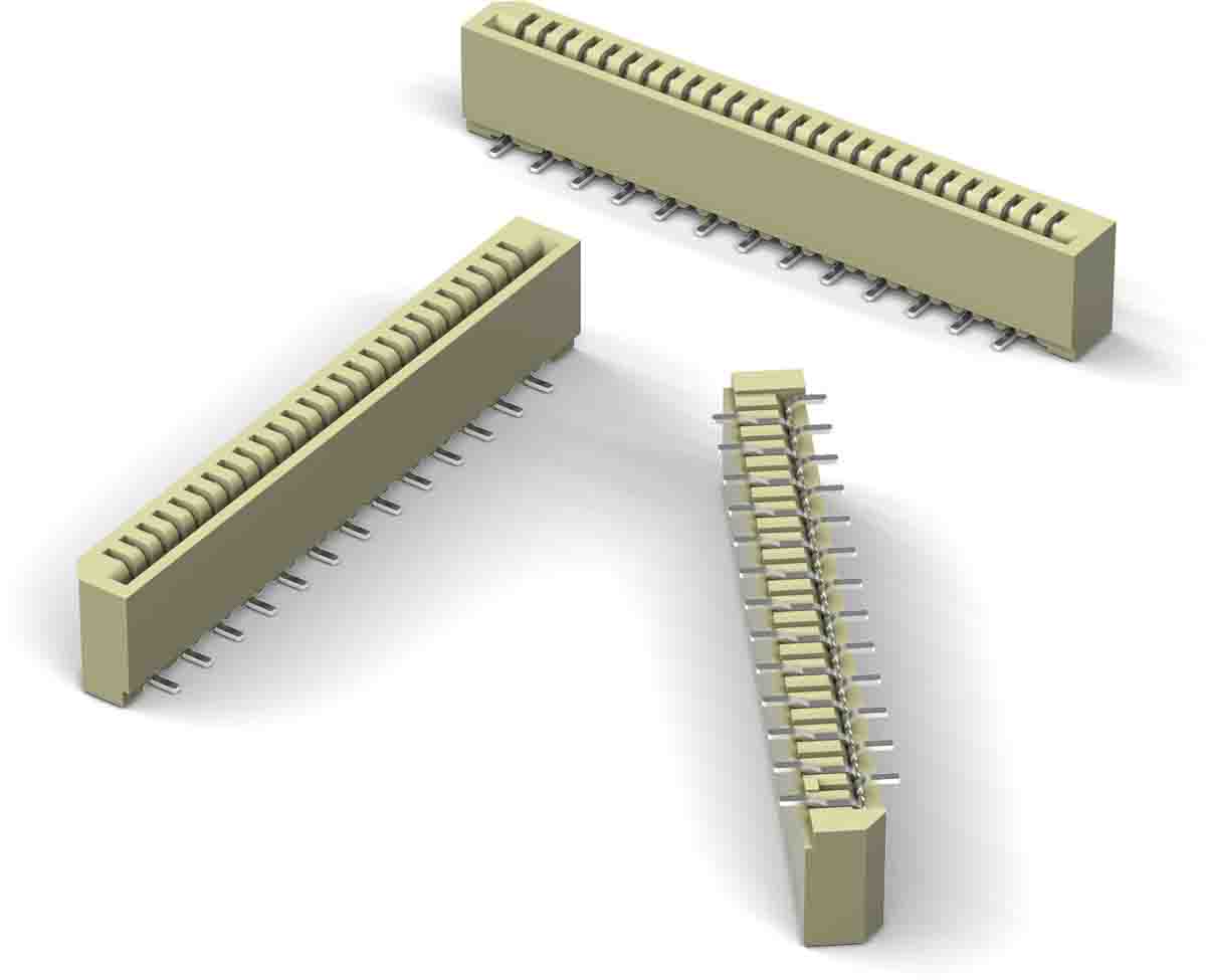 Wurth Elektronik WR-FPC Series Horizontal Surface PCB Header, 16 Contact(s), 1 mm Pitch, 1 Row, Shrouded