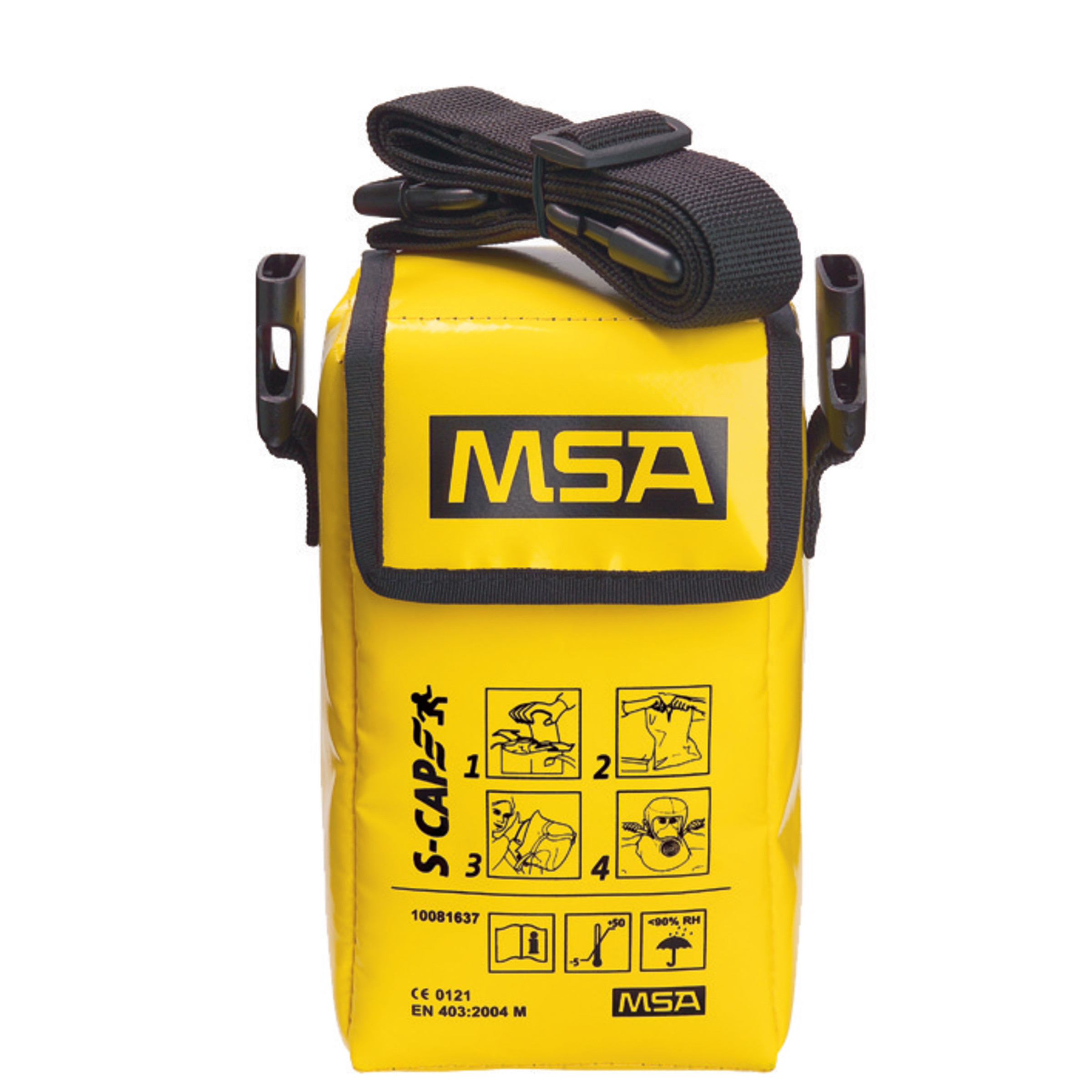 MSA Safety S-CAP Series Disposable Respirator for General Purpose Protection, P2, Valved, Moulded 1Each per Package