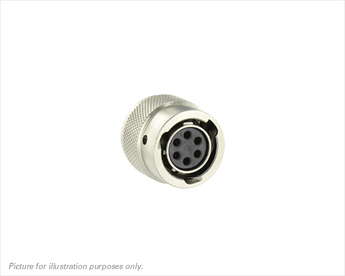 Souriau Sunbank by Eaton Circular Connector, 6 Contacts, Cable, Standard Connector, Socket, Female, IP68, IP69K, UT0W