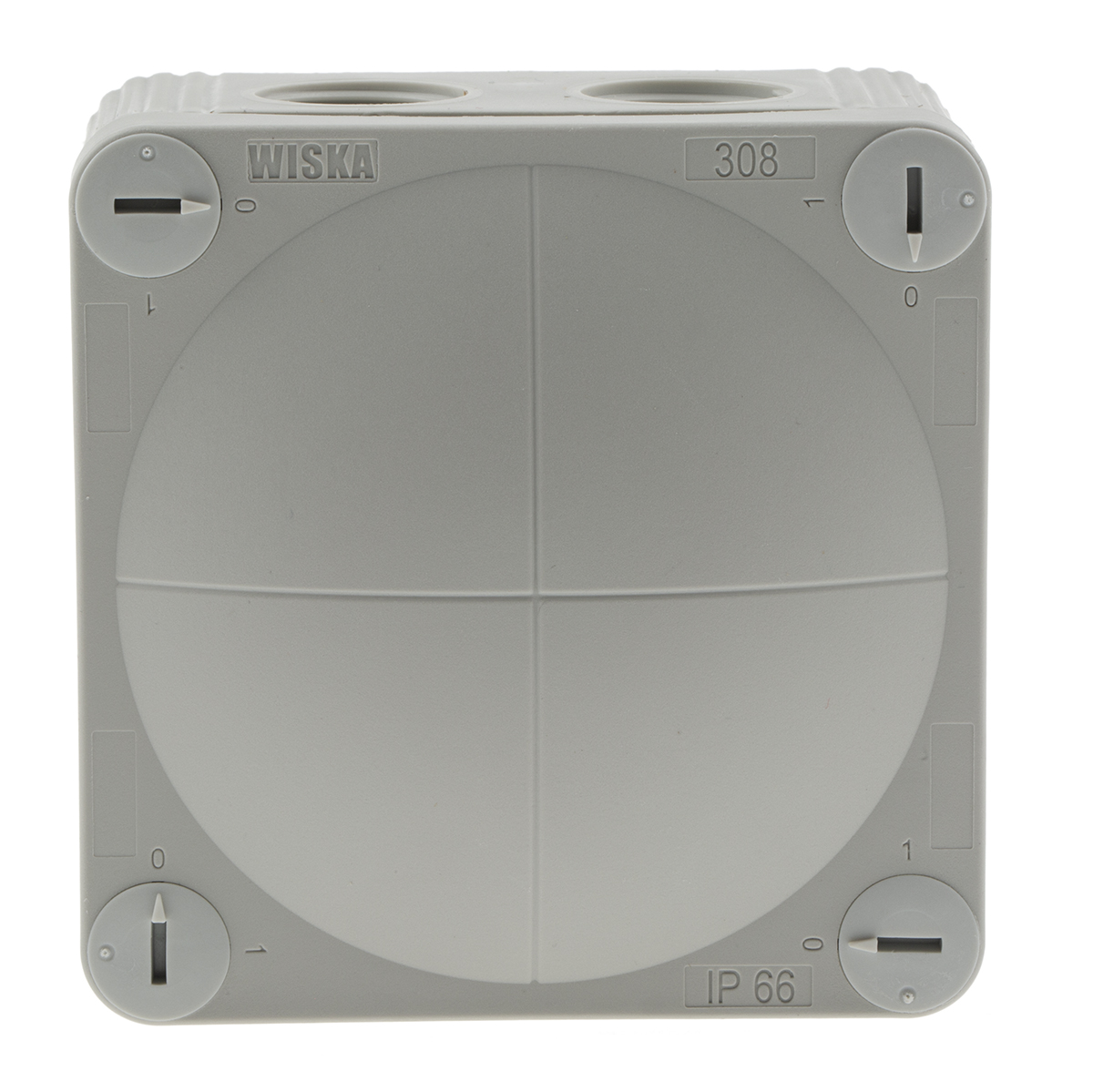 WISKA Combi Series Grey Polypropylene Junction Box, IP66, 85 x 85 x 51mm