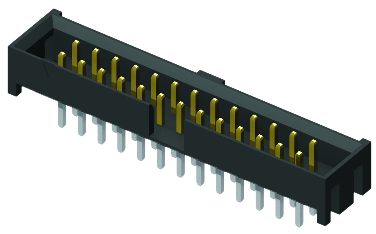 Samtec STMM Series Straight Through Hole PCB Header, 20 Contact(s), 2 mm Pitch, 2 Row, Shrouded