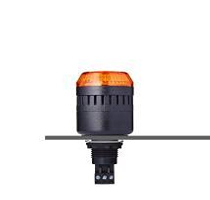 AUER Signal M22 Series Series Orange Buzzer Beacon, 24 V ac/dc, IP65, Panel Mount, 98dB at 1 Metre