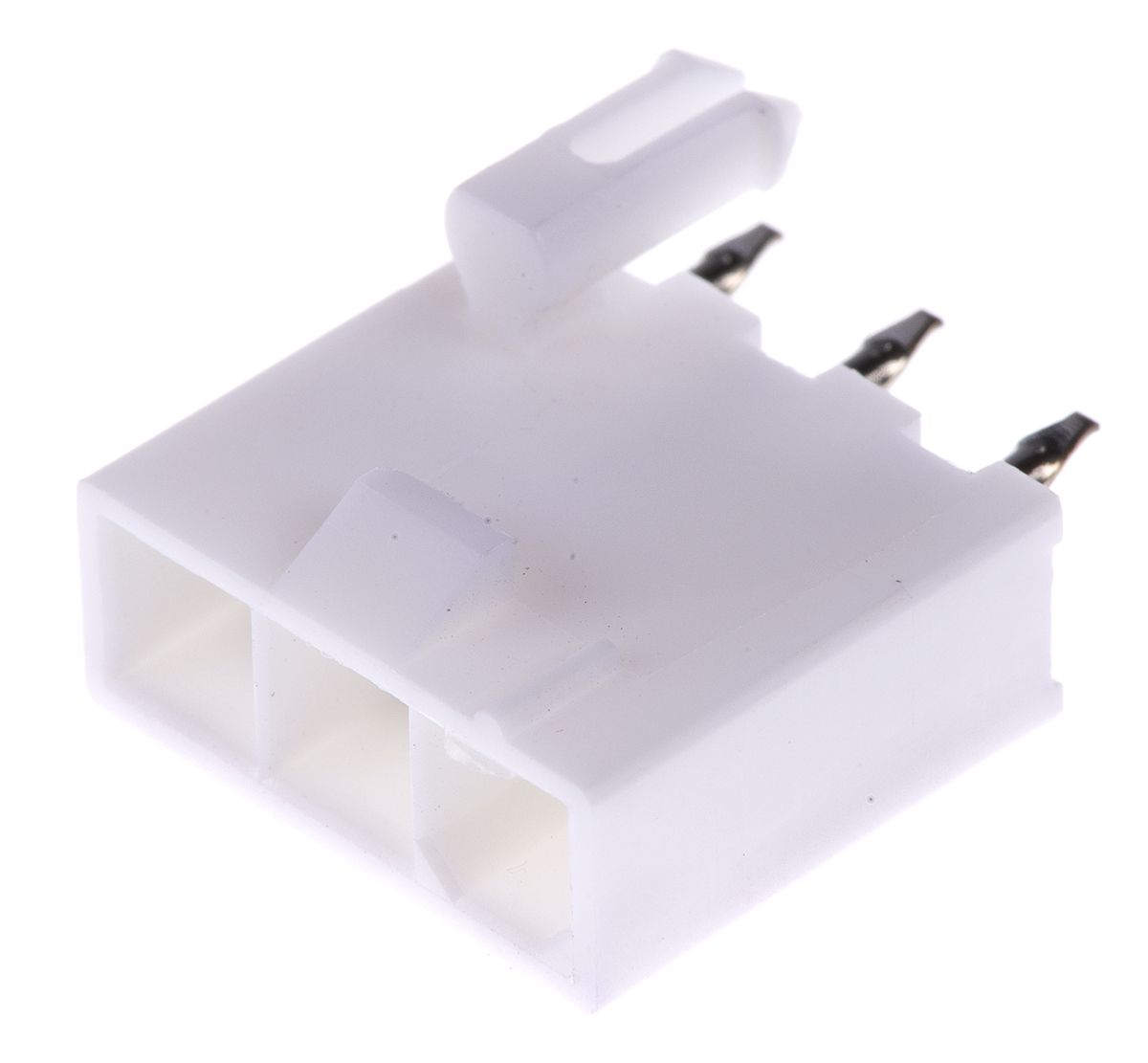 Molex Mini-Fit Jr Series Straight Through Hole PCB Header, 3 Contact(s), 4.2 mm Pitch, 1 Row, Shrouded