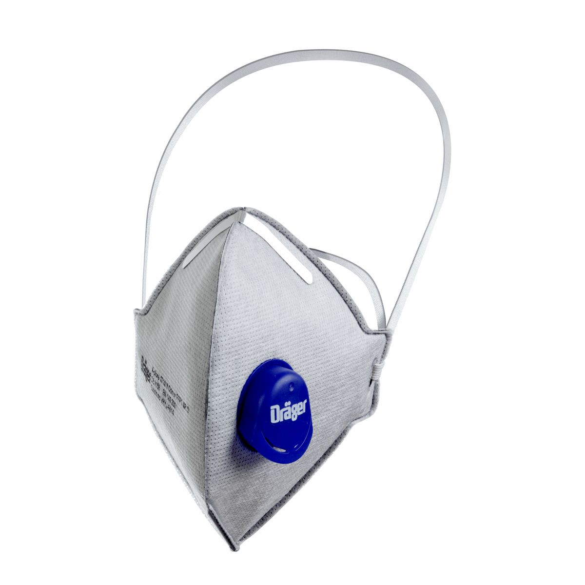 DRAEGER X-plore 1720 Series Disposable Respirator, FFP2, Valved, Fold Flat