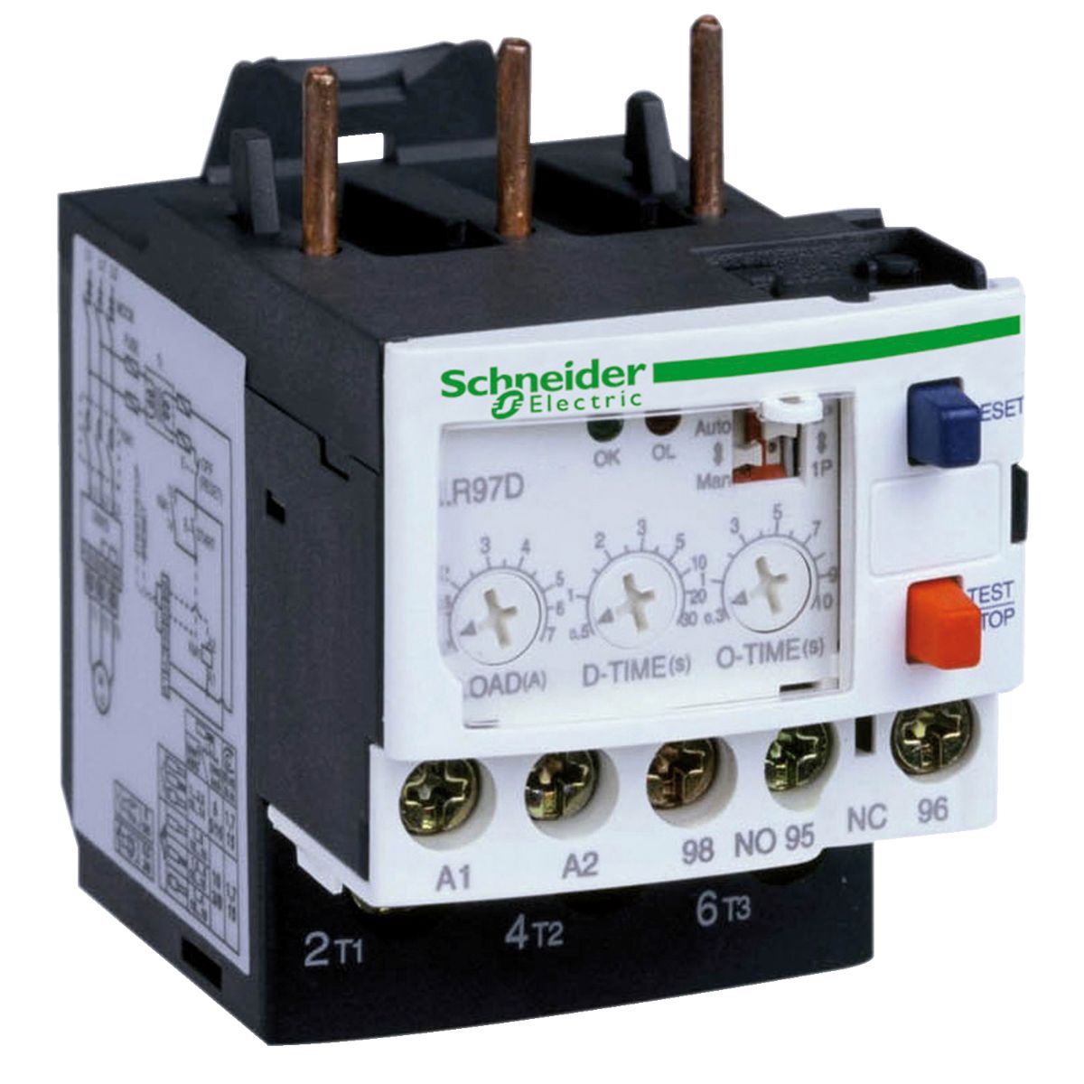 Schneider Electric Overload Relay, 5 → 25 A Contact Rating, 0.055 kW, 24 Vdc, TeSys
