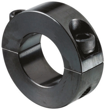 Huco Shaft Collar, Two Piece, Clamp Screw, Bore 14mm, OD 30mm, W 11mm, Steel