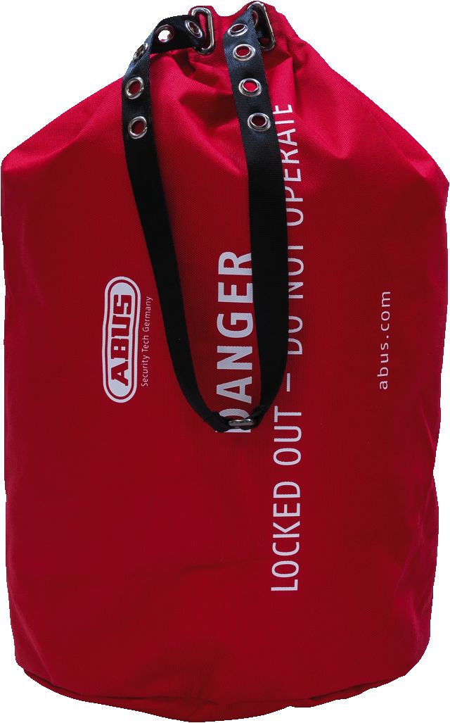 ABUS Red 1-Lock Polyester Lockout Device