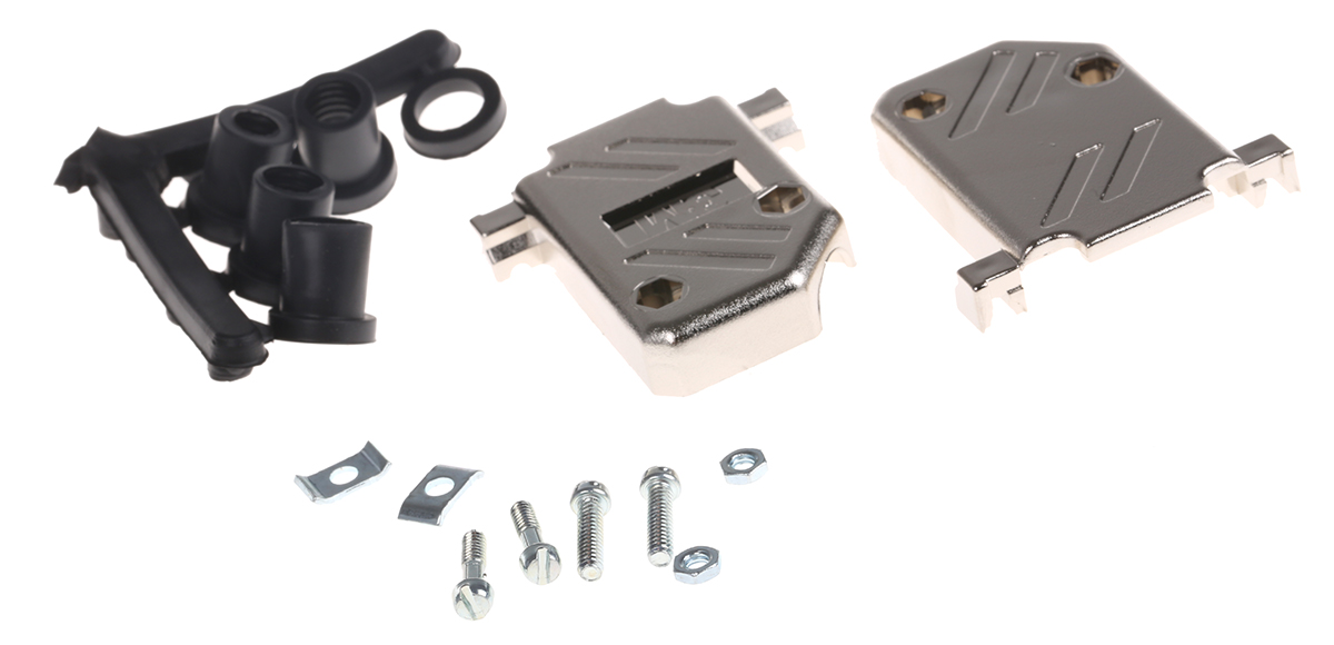 3M 3357 Series ABS Angled D Sub Backshell, 15 Way