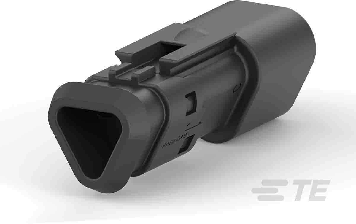 Deutsch, DEUTSCH DT Automotive Connector Socket Black Cable Mount 3 Way, Screw Termination DT04-3P-TN82 / 2-2303813-3