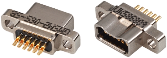 Glenair GMSM 6 Way Through Hole D-sub Connector Socket