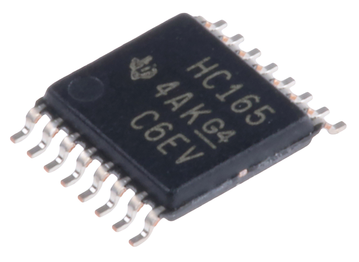 Texas Instruments SN74HC165PW 8-stage Surface Mount Shift Register HC, 16-Pin TSSOP