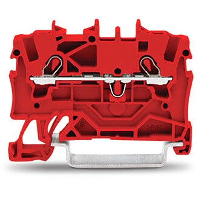 WAGO 2001-1203 TOPJOB S Series Red, 1.5mm², 1-Level, Push-In Cage Clamp Termination, ATEX, EAC Ex, IECEx