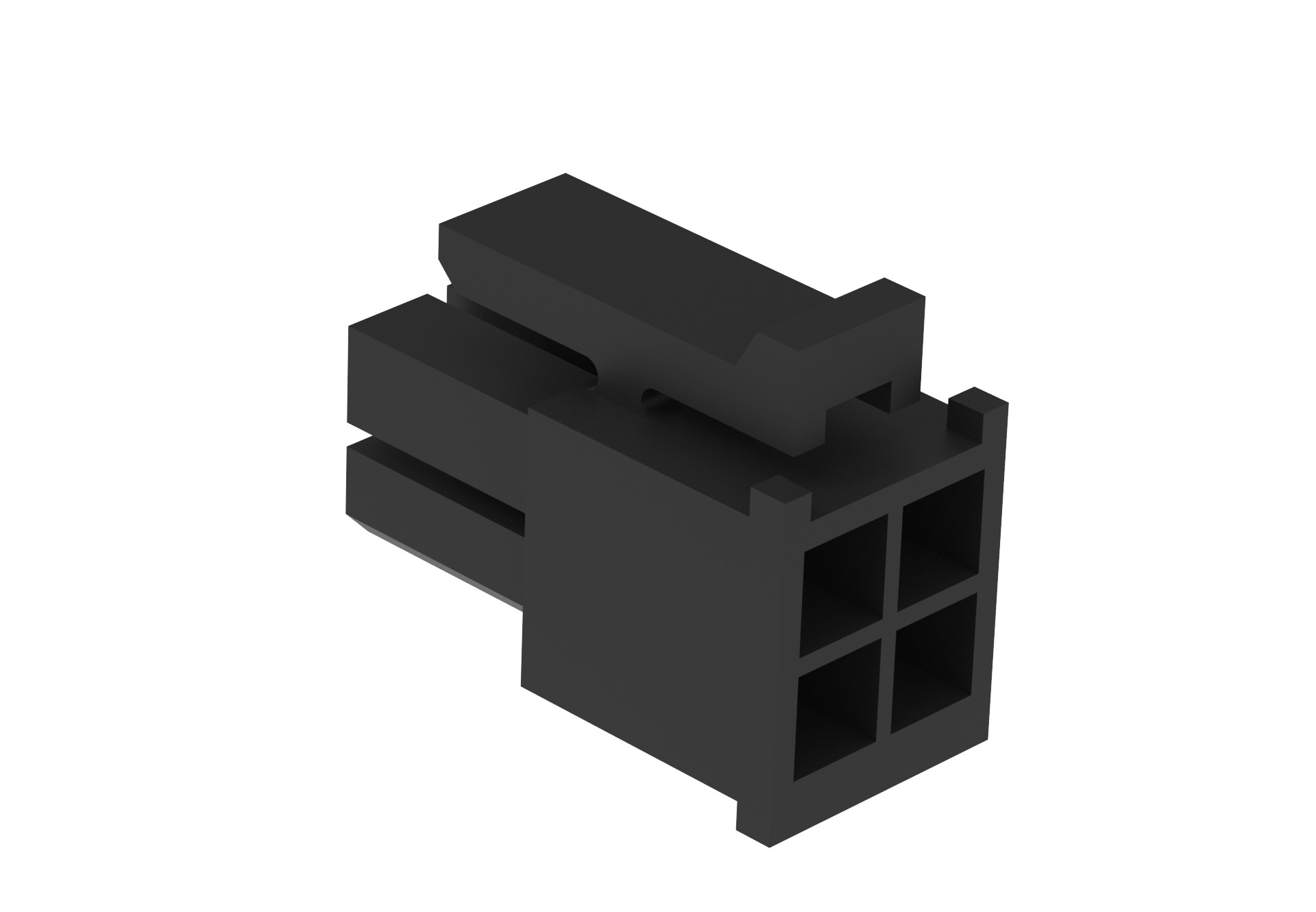Amphenol Communications Solutions, G88MPH0422 Housing Plug, 3mm Pitch, 4 Way, 2 Row Vertical