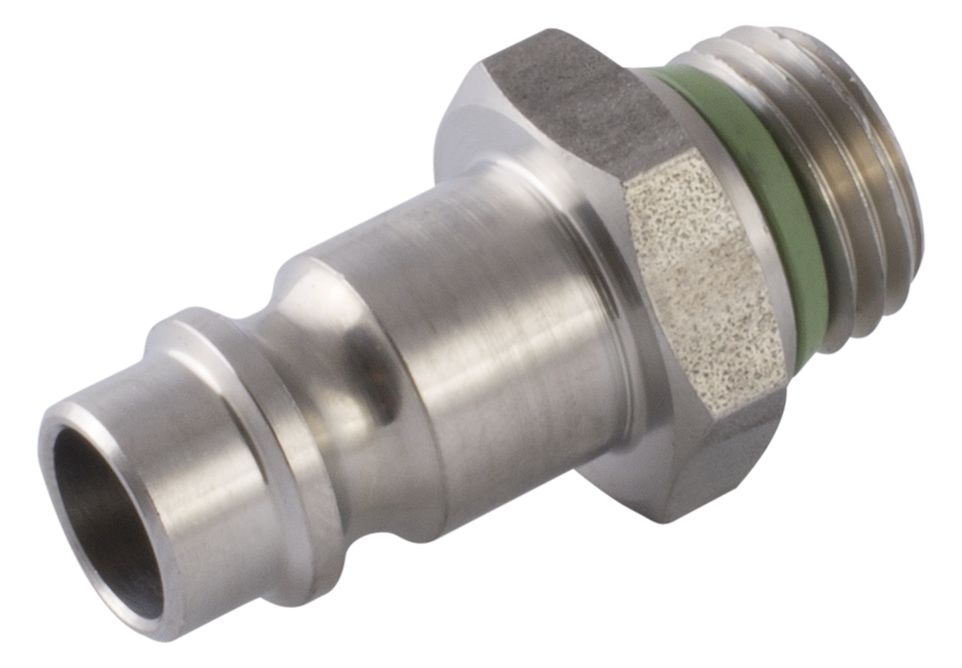 RS PRO Steel Male Pneumatic Straight Threaded-to-Tube Adapter, 1/4 in Male Threaded, Tube