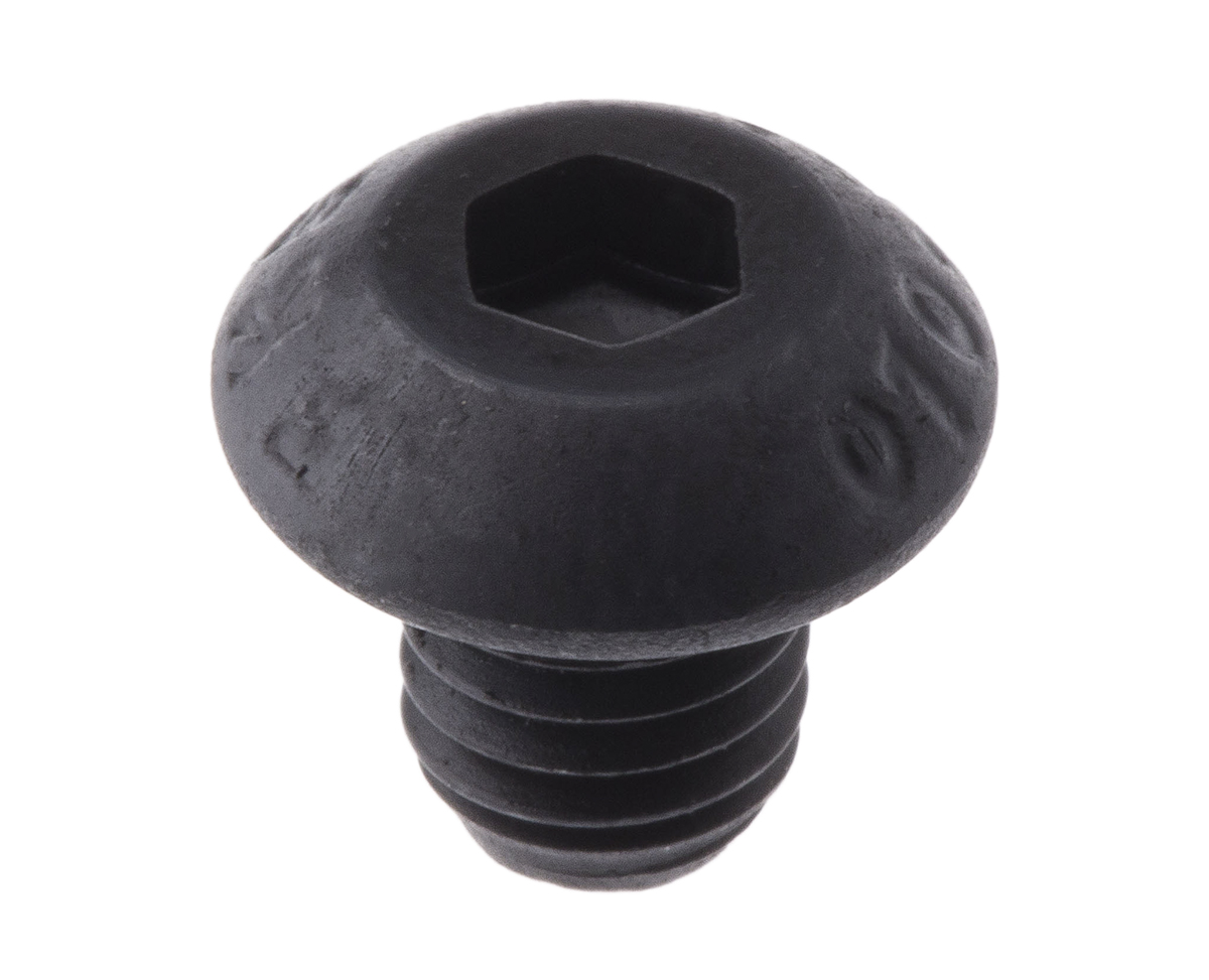 RS PRO Black, Self-Colour Steel Hex Socket Button Screw, ISO 7380, M5 x 6mm
