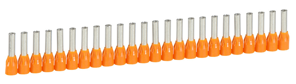 Legrand, Starfix Insulated Crimp Bootlace Ferrule, 12mm Pin Length, 3.2mm Pin Diameter, 4mm² Wire Size, Orange