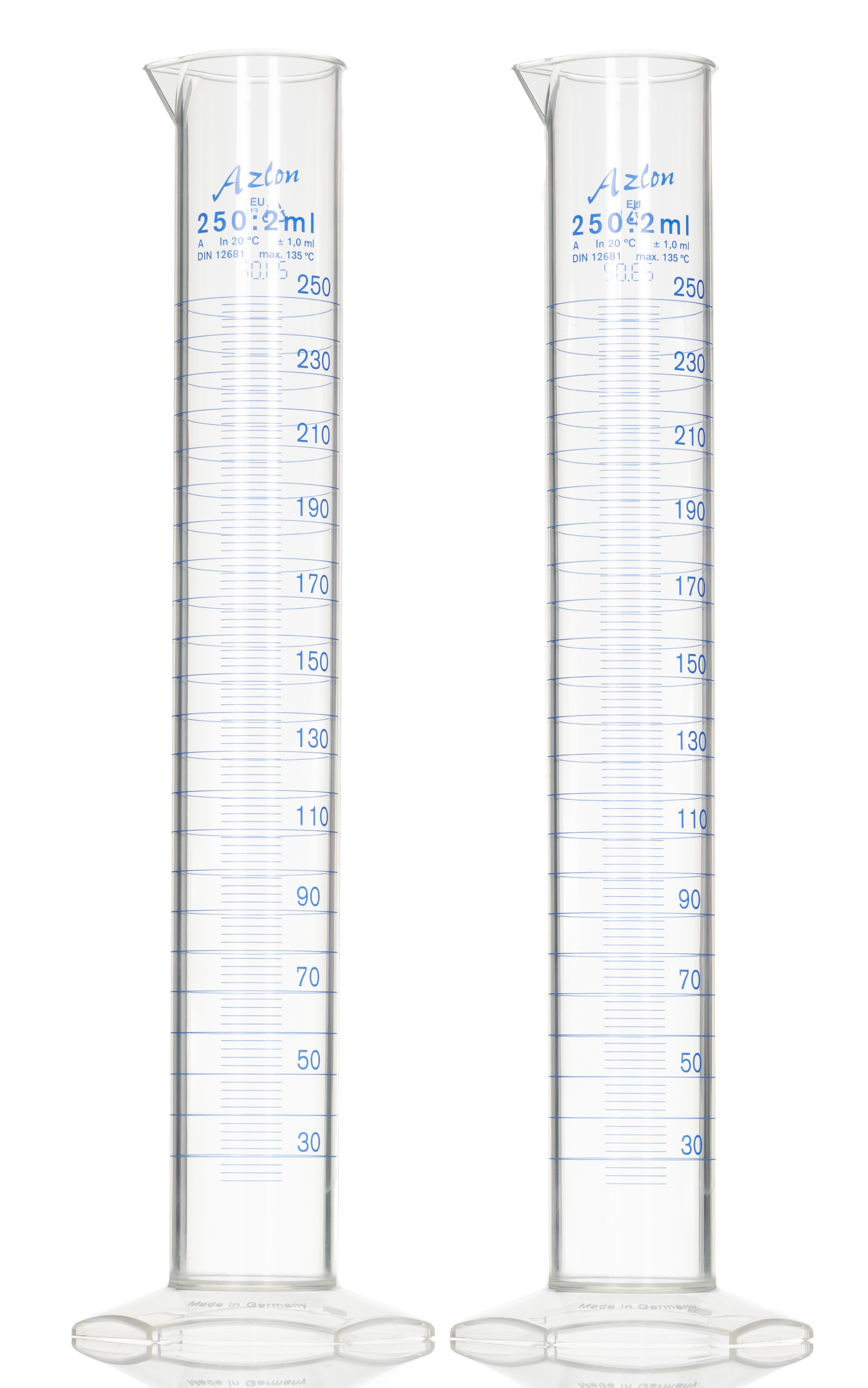RS PRO PMP Measuring Cylinder, 250ml