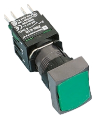 Schneider Electric Harmony XB6 Series Push Button, Momentary, Panel Mount, 16mm Cutout, SPST, 250V, IP65