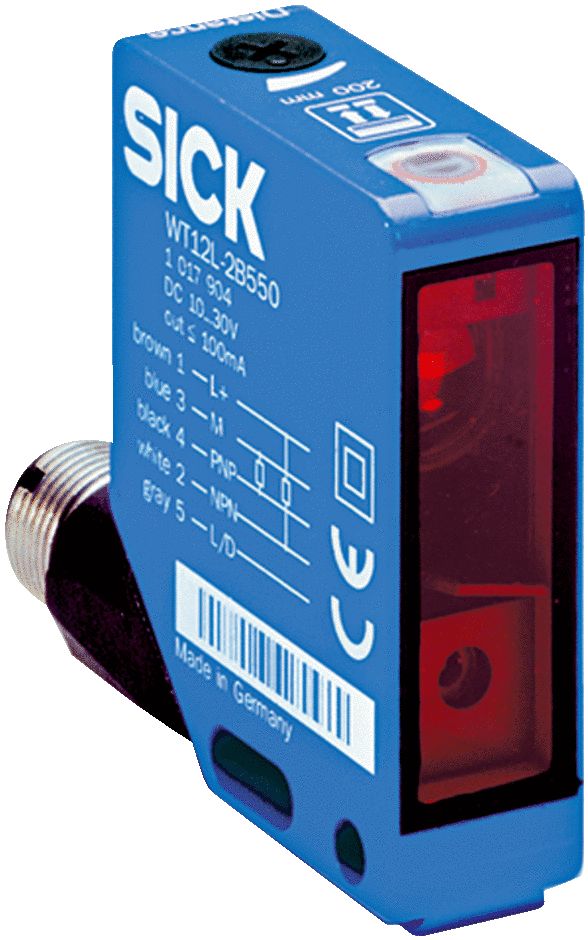 SICK Retroreflective Photoelectric Sensor, Rectangular Sensor, 15 m Detection Range