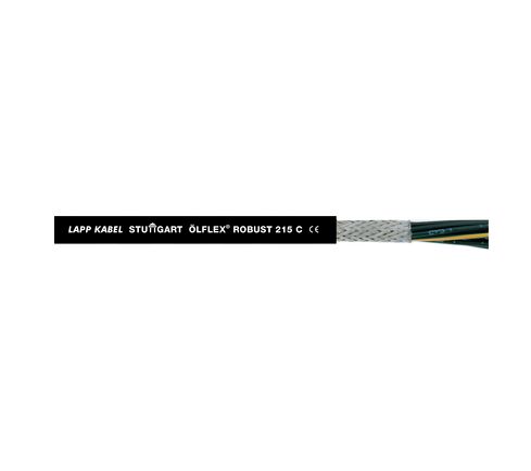 Lapp ÖLFLEX ROBUST 215 C Control Cable, 4 Cores, 0.75 mm² CSA 18 AWG, Screened, 50 m, Black Polypropylene Sheath