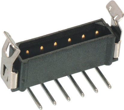 HARWIN Datamate L-Tek Series Right Angle Through Hole PCB Header, 2 Contact(s), 2 mm Pitch, 1 Row, Shrouded