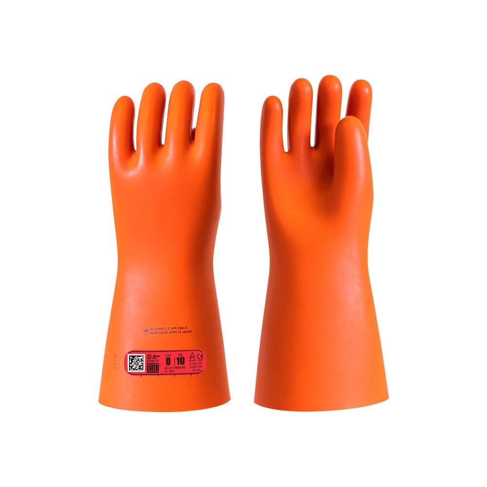 Catu Bicolour natural latex Electrical Insulating Gloves 360 mm Ozone, Oil Resistant, Acid Resistant, Cold Resistant