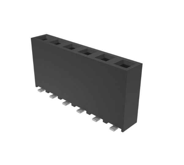 Amphenol Communications Solutions Surface Mount PCB Socket, 6-Contact, 1-Row, 2.54mm Pitch